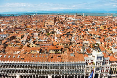 Picture of Venice roofs from above